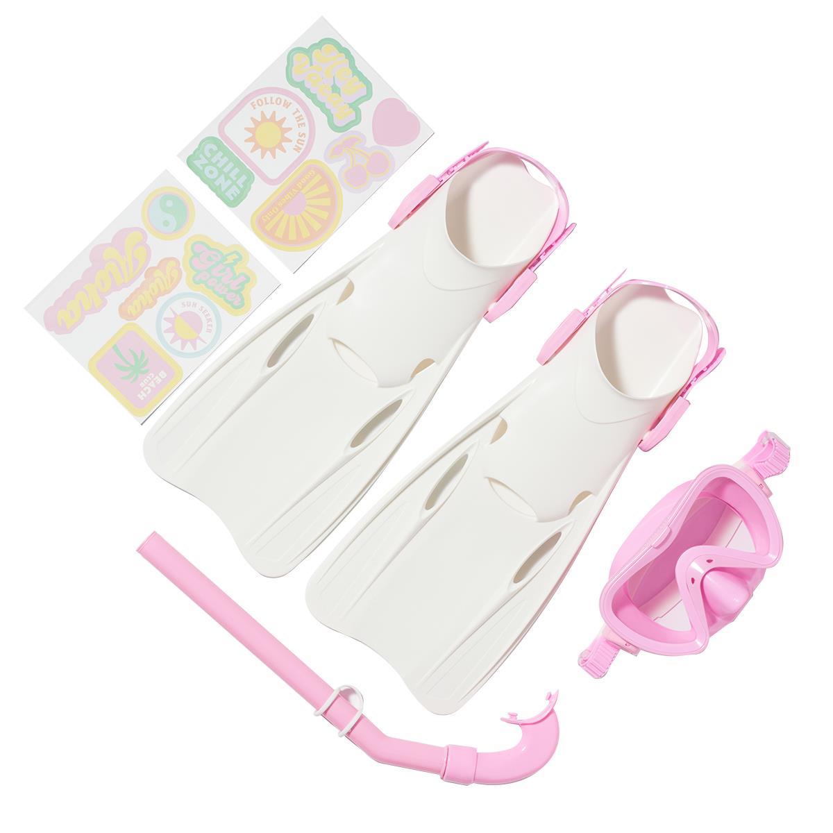 SUNNYLiFE Kids Snorkel Set Medium Summer Sherbet